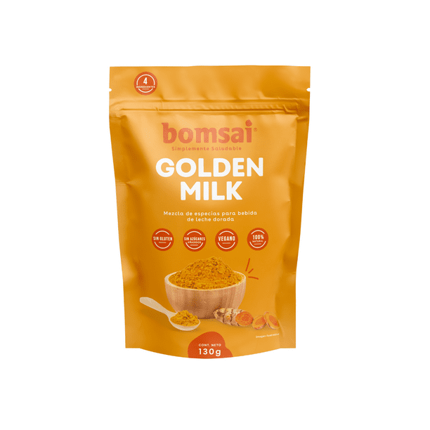 Golden Milk Leche Dorada Saludable BOMSAI 130 GR