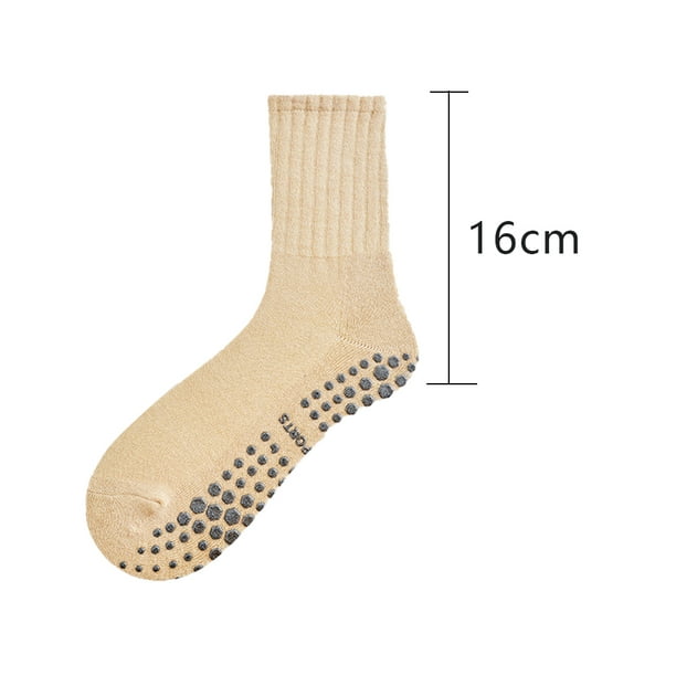 BIOAUM Calcetines de yoga para mujer, 6 pares de calcetines de algodón  antideslizantes de agarre, calcetines de hospital de pilates
