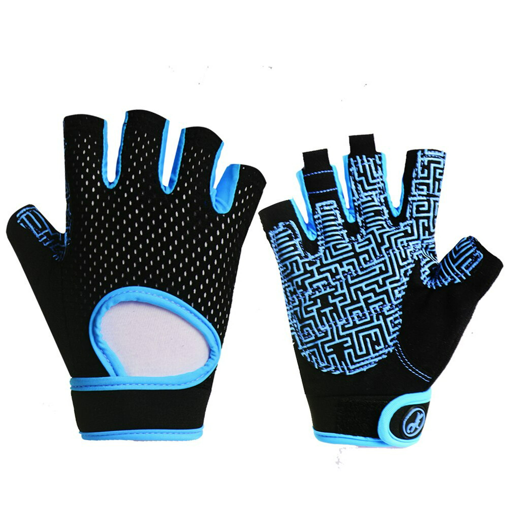 Guantes de gimnasio antideslizantes para hombre y mujer, manoplas  transpirables para levantamiento de pesas, entrenamiento, Crossfit,  Fitness, deporte, culturismo, protección de la palma de la mano Fivean Guantes  deportivos