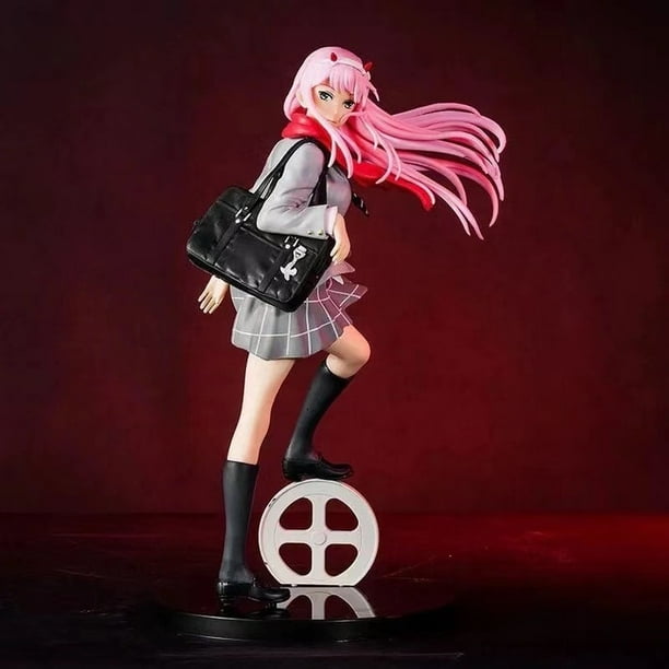 Miniatura Pelúcia Boneca Zero Two Anime Darling in the Franxx Feltro