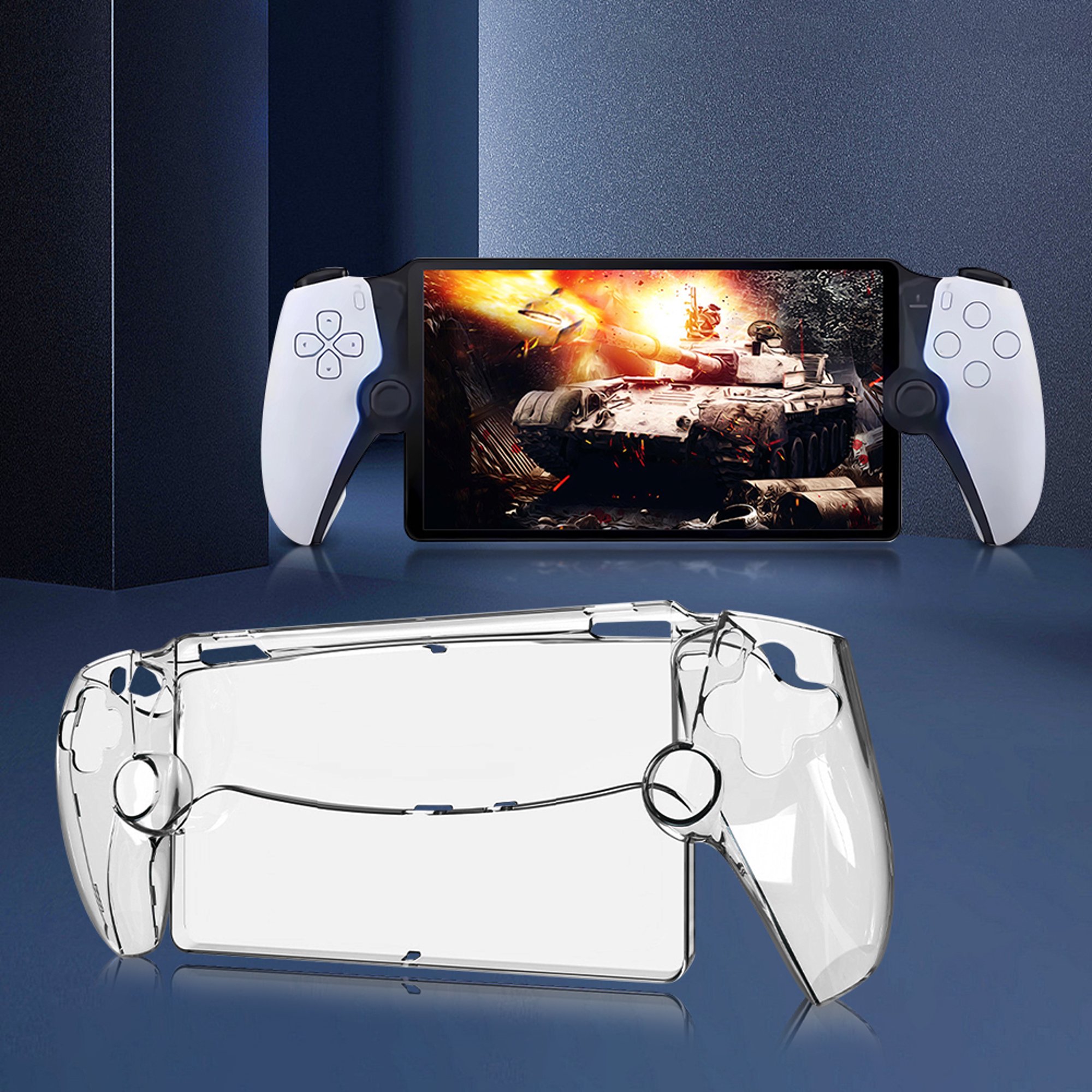 Funda protectora de TPU transparente para Sony PlayStation Portal