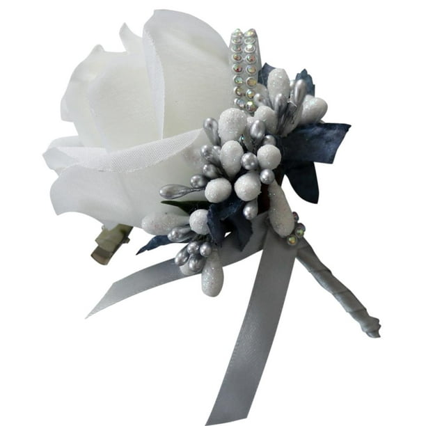 Corsage Boutonniere - Alfileres de 2 pulgadas para ramo de flores de  diamantes de imitación de diamantes de imitación, cabeza de cristal,  alfileres