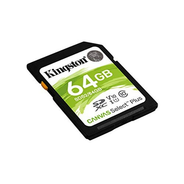 Kingston Digital Tarjeta de memoria microSD clase 10 UHS-1 de 64 GB de 30  MB/s con adaptador (SDCX10/64GB)