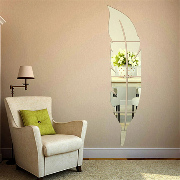 Espejo Adhesivos de Pared Círculo Redondo Pegatinas de Pared Extraíble  Acrílico Espejo Eccomum Etiqueta de la pared del espejo