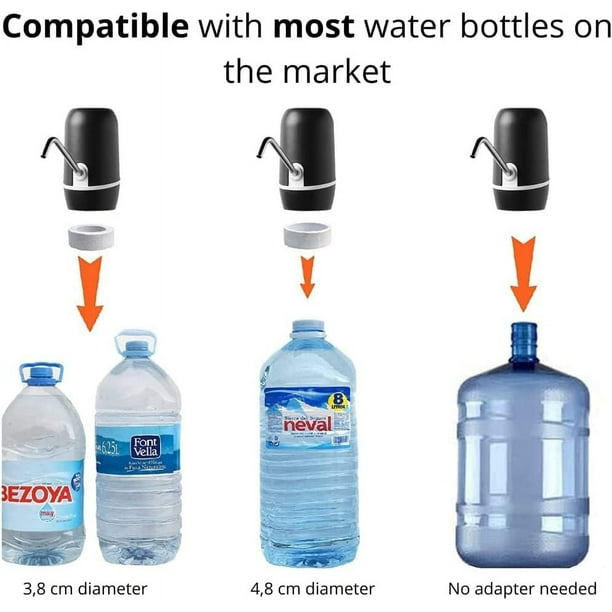 Set de 6 dispensadores manuales de agua embotellada, compatibles con  garrafas de 5, 8 y 10