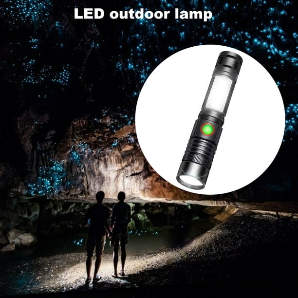 Linterna LED Recargable Alta Potencia, Mini Linterna Impermeable Linterna  Para Bicicleta/ Senderismo/ Aire Libre, 3 Modos de Luz Zoom Herramienta De  Emergencia