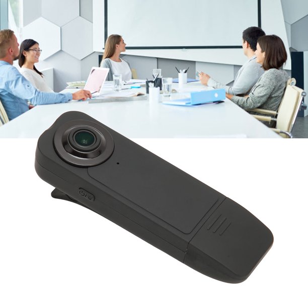  Mini cámara corporal 1080P portátil de cuerpo pequeño con cámara  de bolsillo portátil con lente giratoria de 180°, LCD de 1.3 pulgadas,  visión nocturna para guardia de seguridad, aplicación de la