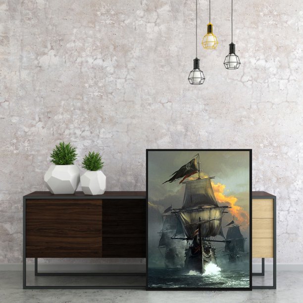 Cuadros Decorativos Lienzo pintado pintura al óleo por números barco de  vela pared arte moderno dormitorio decoración Ndcxsfigh Nuevos Originales