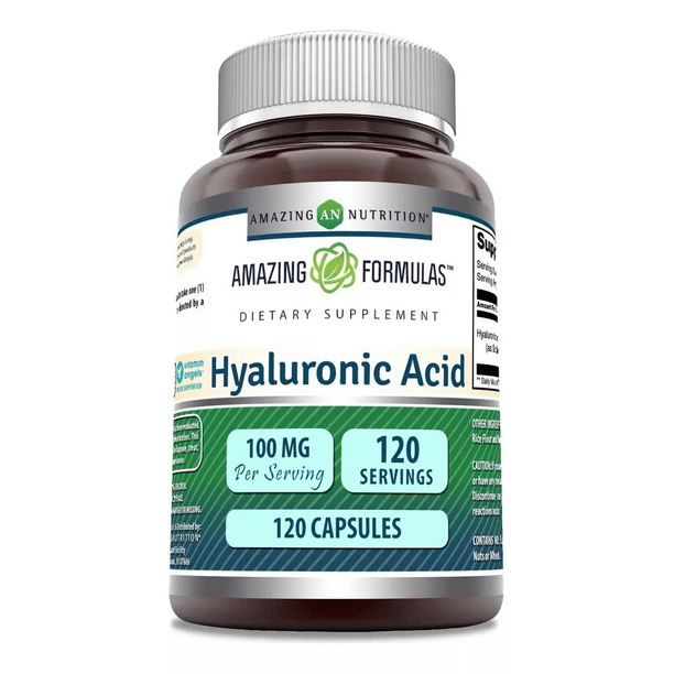 Amazing Formulas Hyaluronic Acid 100 Mg Per Serving 120 Servings