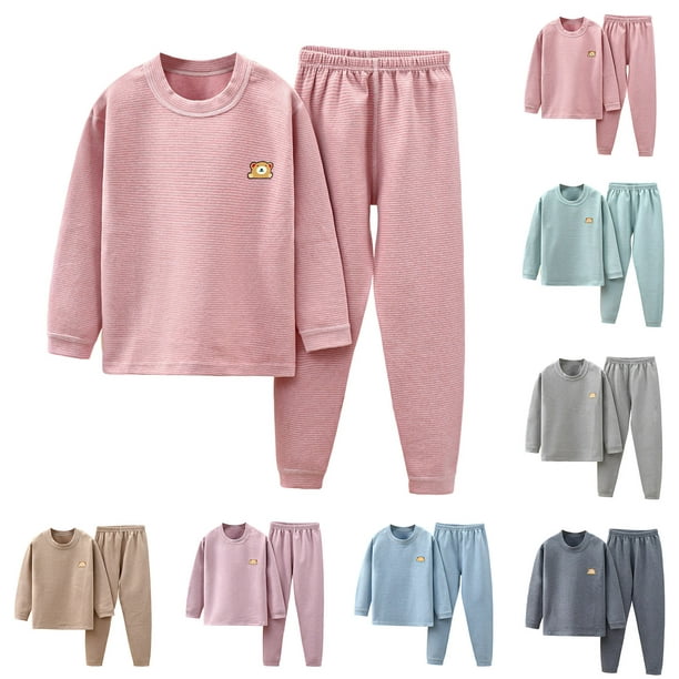 Conjunto de ropa para bebé recién nacido, de manga larga, a rayas y  pantalones deportivos, 2 piezas, otoño e invierno