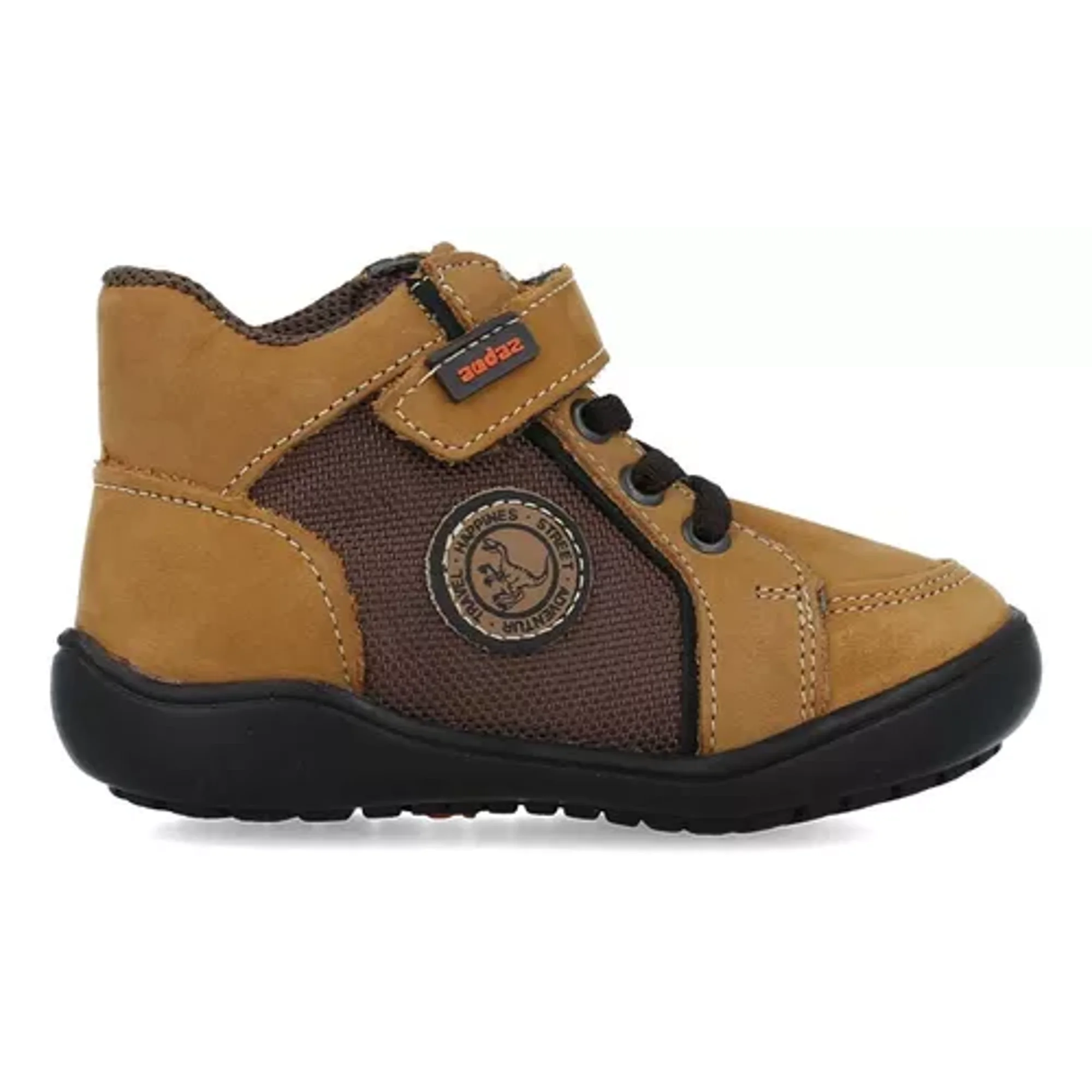 Botas Niño Zapatos Casual Piel Cafe Audaz