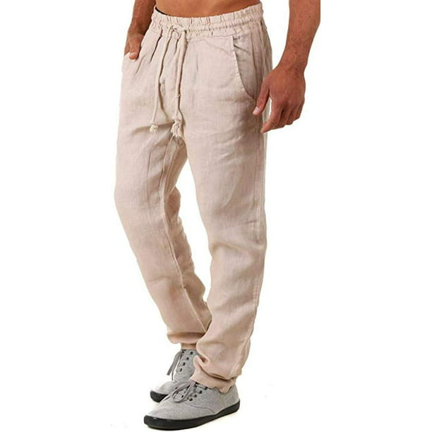 Pantalones deportivos elásticos de verano para hombre, pantalón