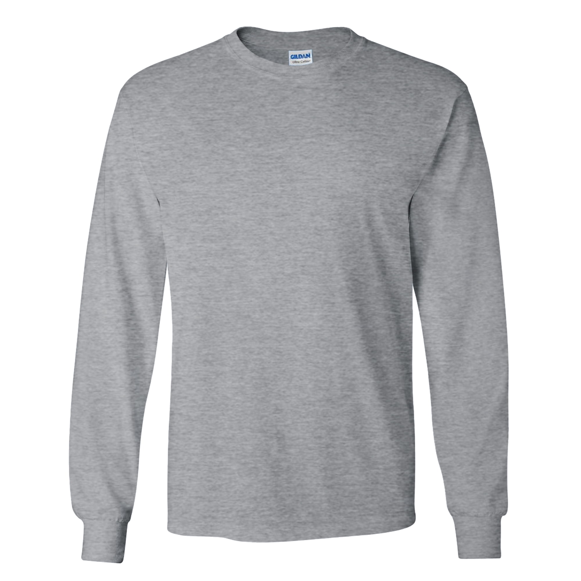 Gildan - Camiseta de manga larga de algodón 100% algodón para hombre