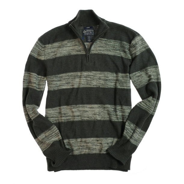 Suéter para hombre, de manga larga con cierre de cremallera 1/4, suéter de  punto casual, suéter de punto para otoño e invierno