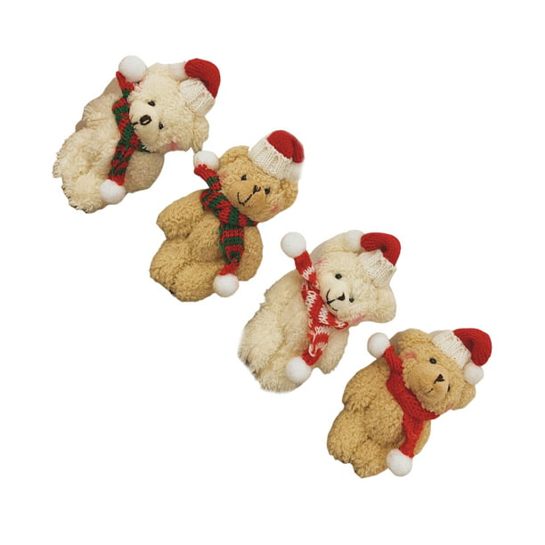 4 De colgantes de oso de peluche, juguetes de animales de peluche suaves, bonitos ju Billuyoard HA037869-00 | Walmart en línea