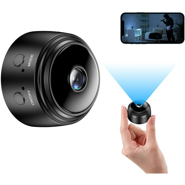 Mini cámara, cámara pequeña WiFi inalámbrica, cámara de vigilancia de  seguridad para el hogar 1080P HD con detección de movimiento de visión  nocturna