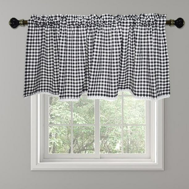 Cortinas cortas grises para dormitorio, cortinas de privacidad