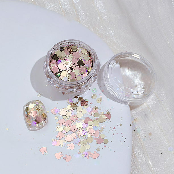 12 Tarros Decorativos Para Uñas Piedras Glitter Efectos kit Decoraciones para  Uñas Acrílicas, Moda de Mujer