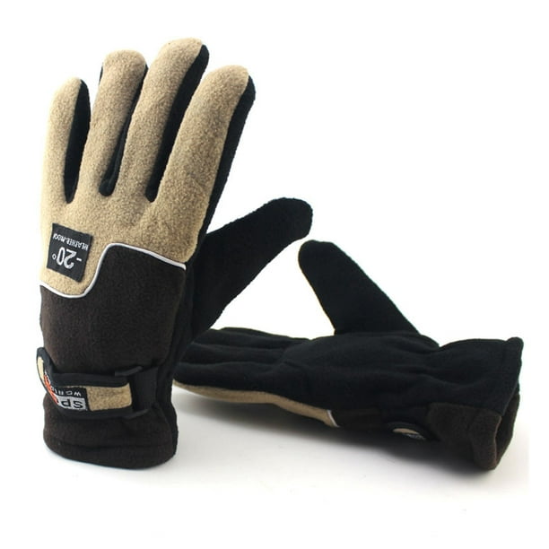 Sonducket 1 par de guantes antideslizantes para esquiar en invierno,  guantes portátiles para esquiar en la nieve, mitones resistentes al viento  para guantes y mitones Hombre Marrón Sonducket AP013075-01