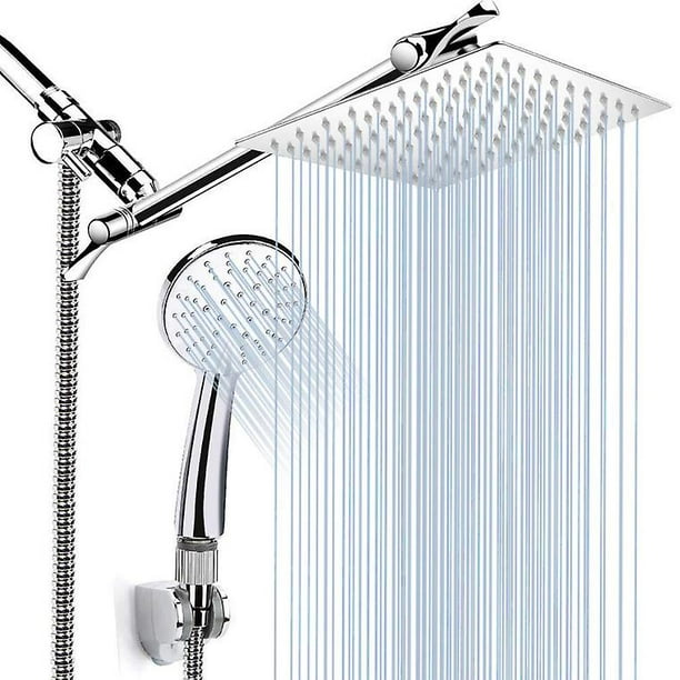 Cabezal de ducha de lluvia a presión, ángulo de ducha de baño de acero  inoxidable de mano ajustable oso de fresa Electrónica