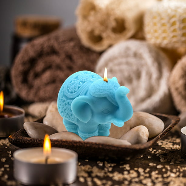 Moldes para velas - Lindo molde de elefante 3D para la decoración de la  torta de chocolate DIY Likrtyny Para estrenar