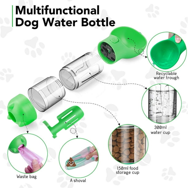 botella de agua para perros, dispensador de agua portátil a prueba