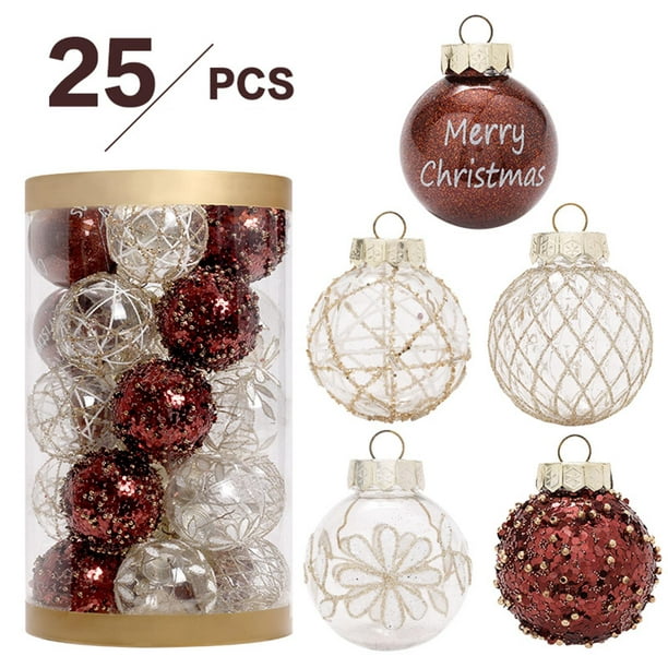 25x bolas de Navidad grandes, Adornos decorativos Bola colgante para el Festiva Colco Colgantes Bolas Walmart en línea