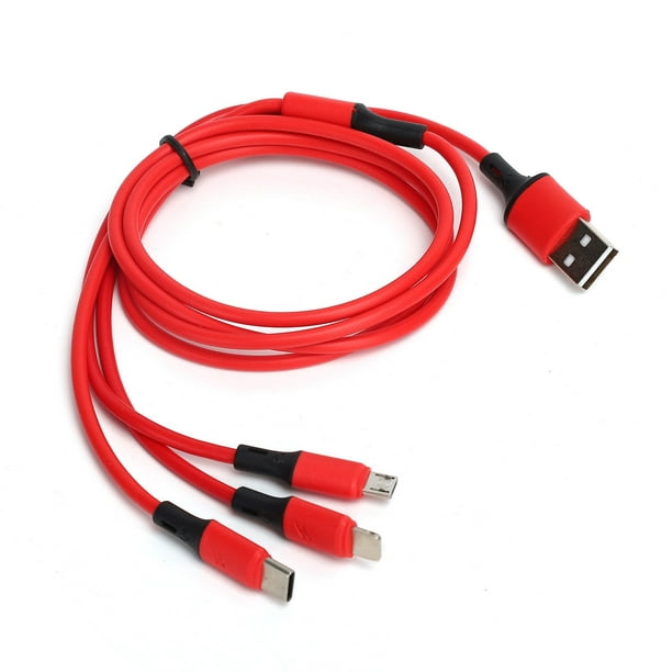 3 en 1 cable USB Micro USB Cargador USB de datos de tipo C C Cable Multi