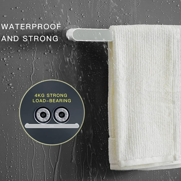 Barra de toalla para soporte de baño Toallero de baño adhesivo Colgador de  toallas montado en la pared para bañocorto Jormftte CPB-DE-WX520-3