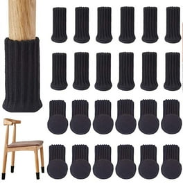 20 piezas de calcetines de silla de punto de doble grosor calcetines  elásticos de pierna de muebles protectores de piso para mesas Taburete de  bar