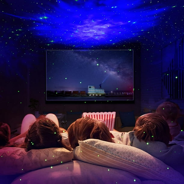 3 colores Estrellado Estrellado Sky Proyector Luz nocturna Lámpara  giratoria para dormir Niños Bebé Decoración del dormitorio