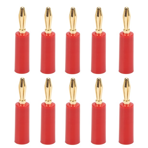 APPROVED VENDOR Conector Banana,30VCA/60VCD,Rojo,PQ10 - Conectores para  Terminales de Prueba - 5TXA0