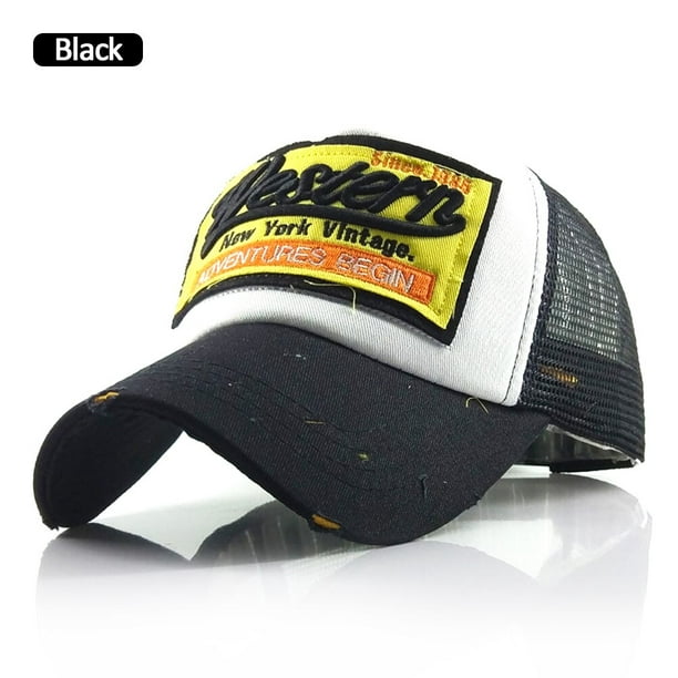 Gorra Trucker para hombre, diseño de letras bordadas, ajustable, estilo hip  hop, gorra de béisbol unisex de lona