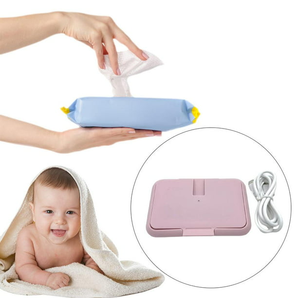 Calentador USB de toallitas húmedas para bebés, dispensador de  toallitas húmedas para bebés, calentador de toallitas portátil para viajes,  hogar, automóvil, mini dispensador de toallitas húmedas para : Bebés