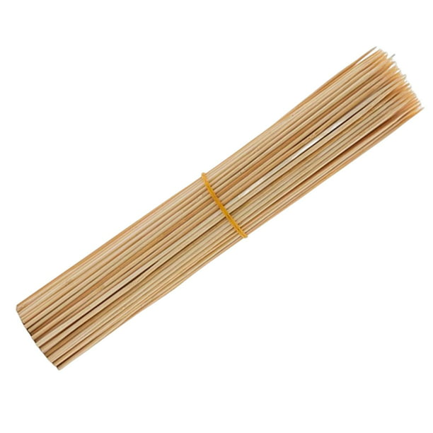 100 Piezas Brochetas bambú Palos de madera para asar Suministros Utensilio fácil de usa DYNWAVEMX Palitos de brochetas de bambú | Walmart en línea