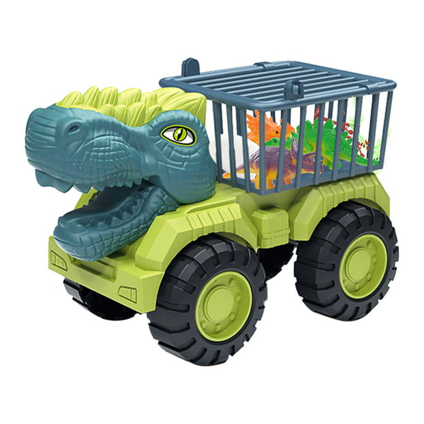 Auto de juguete de dinosaurio para niños de 1, 2, 3, 4, 5 años, camión de  fricción 9 en 1, juguetes para niños de 3 a 5 años, regalo de cumpleaños de