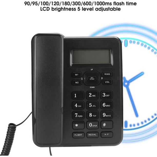 Teléfonos fijos fijos, teléfono con cable de pared, teléfono de escritorio,  soporte ACTIVE Biensenido a ACTIVE