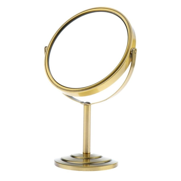 FRCOLOR Espejo giratorio de mesa giratorio de dos caras Espejo giratorio de  mesa Espejo de maquillaje de mesa Espejo de maquillaje Espejo de