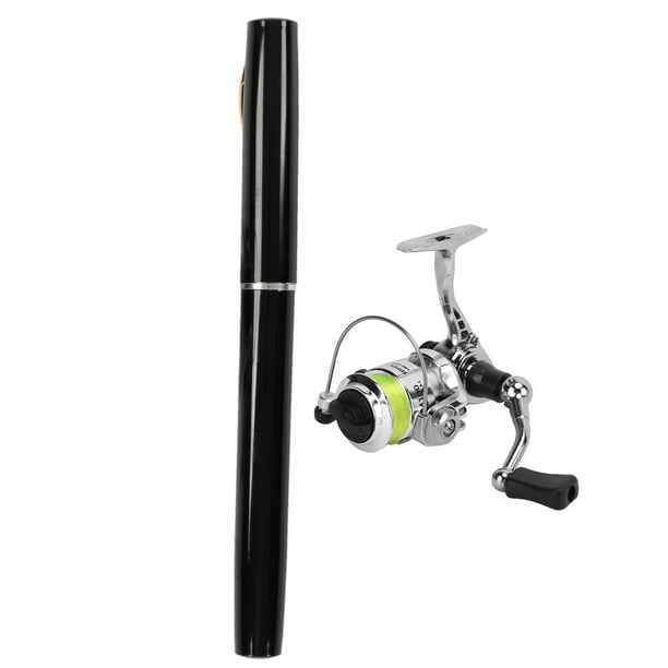 kit de caa de pescar Mini portátil en forma de pluma Caa de pescar Caa de  pescar retráctil de bolsillo con rueda de carrete Negro ANGGREK Otros |  Bodega Aurrera en línea