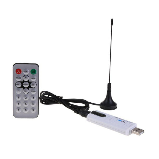 Satélite digital DVB t2 usb tv stick Sintonizador con antena Receptor de TV  remoto WDOplteas Para estrenar