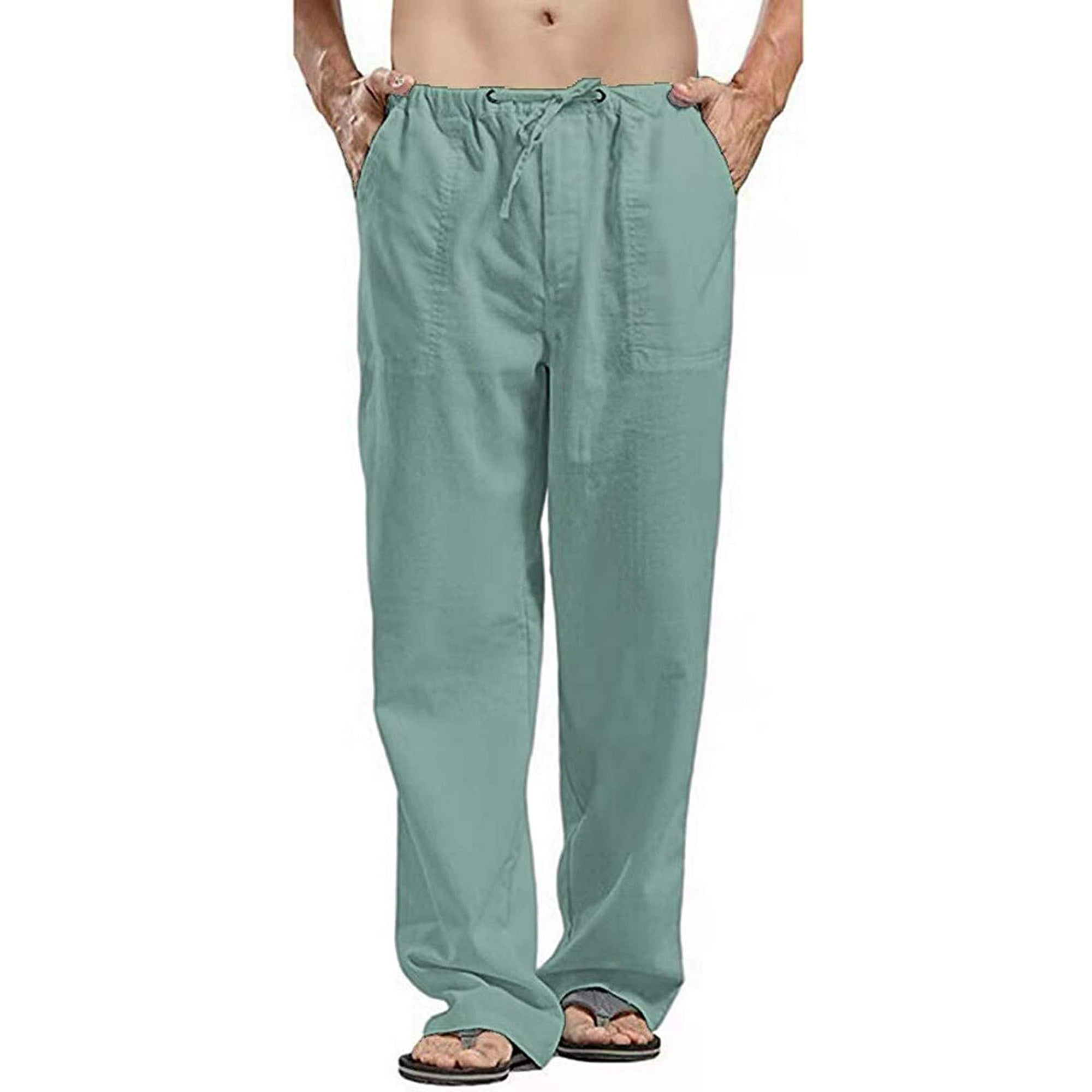 Pantalones capri ligeros para mujer, pantalones de playa sueltos e