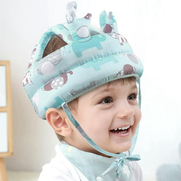 casco de seguridad ajustable para bebe arnes protector para la cabeza gatear