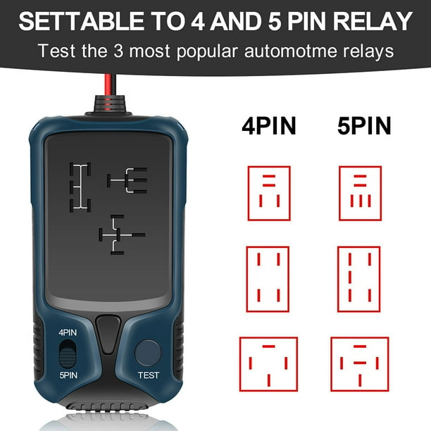 Probador De Relé De Coche De 12V, Comprobador De Batería, Probador