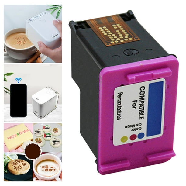 Mini impresora portátil de tinta comestible portátil DIY personalizada para  decoración de y Chocolate Cartuchos de tinta perfecl impresora de pasteles  comestibles