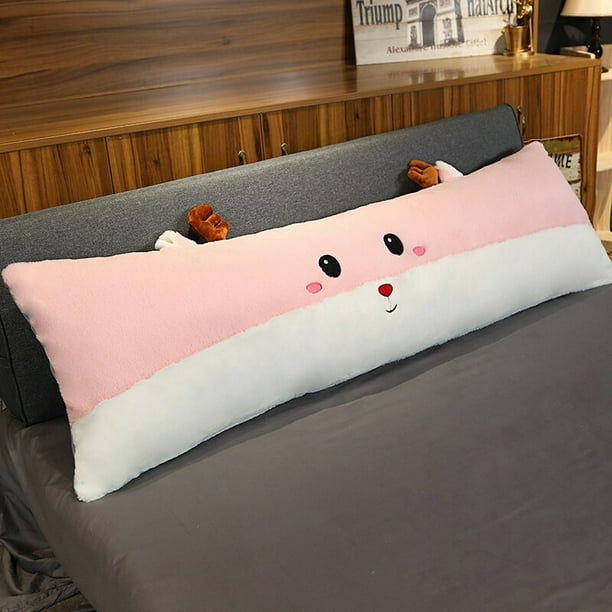 Almohada de abrazo de 40/60/100/150cm de largo con relleno de perro de  Anime/conejo/hámster/cojín de cuerpo de gato decoración de cama para uso  doméstico zhangyuxiang LED
