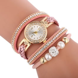  Reloj para mujer, juego de pulsera de flores para