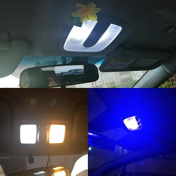 10 bombillas LED para interior de coche T10 W5W 194, 5050 5SMD, color rojo