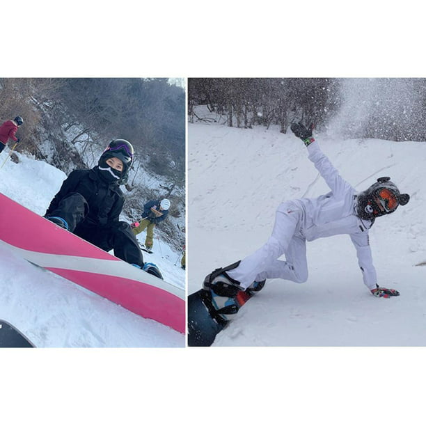  Pantalones de esquí para hombre y mujer, resistentes al viento,  impermeables, cálidos, para la nieve, para invierno, esquí, snowboard,  color negro, talla S : Ropa, Zapatos y Joyería