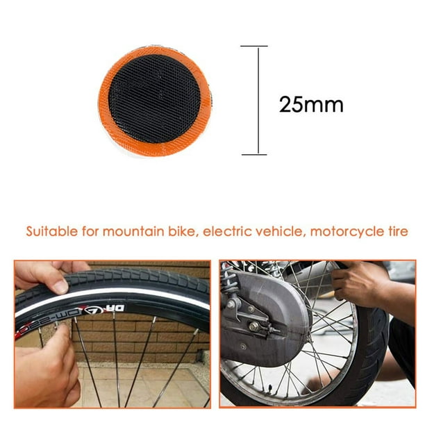 Parches para neumáticos de bicicleta, parche de goma no autoadhesivo para  ciclismo al aire libre