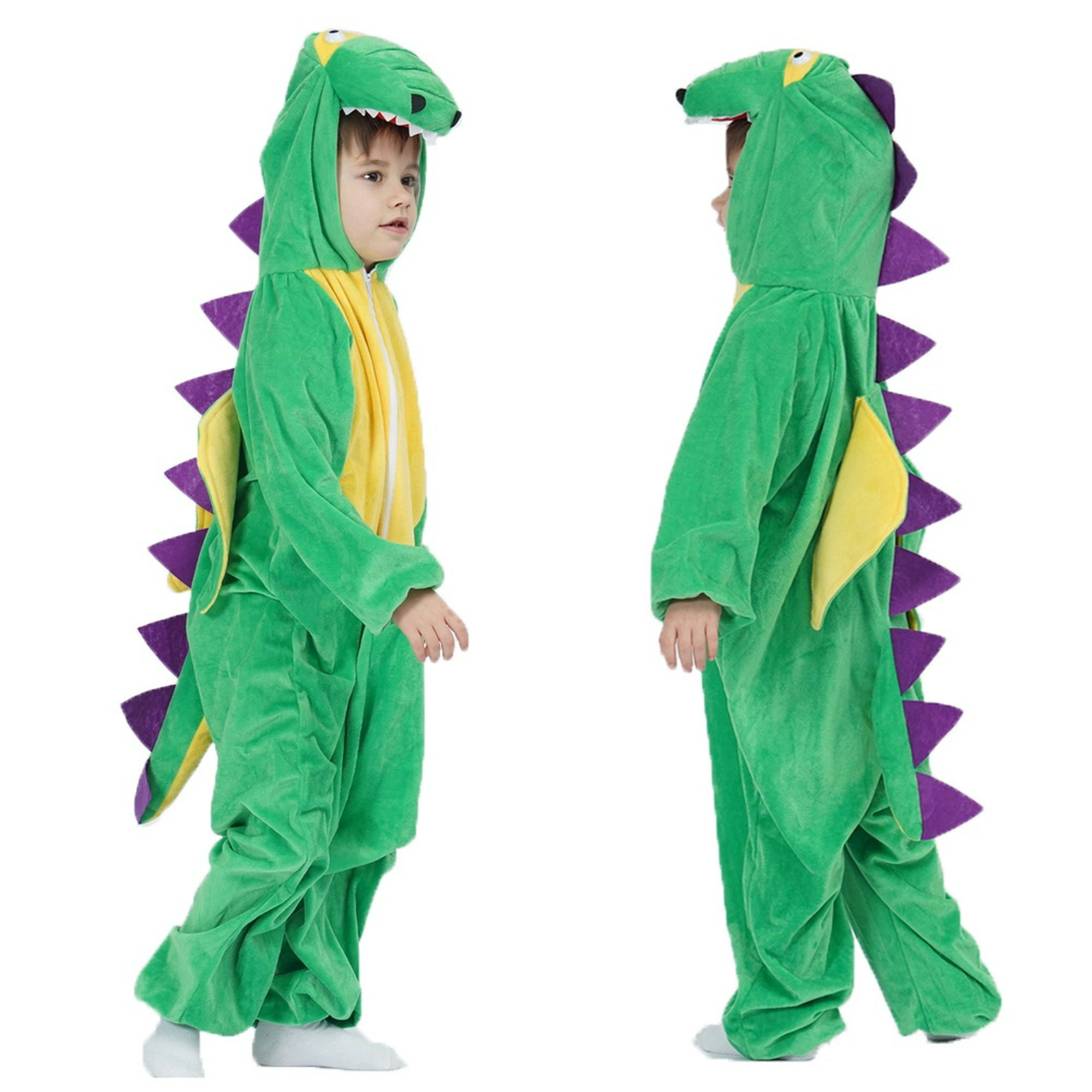 Disfraz de dinosaurio para niños pequeños Disfraz de animal mono con  capucha para niños Halloween - Tigre 0-3 meses Kuyhfg Sin marca